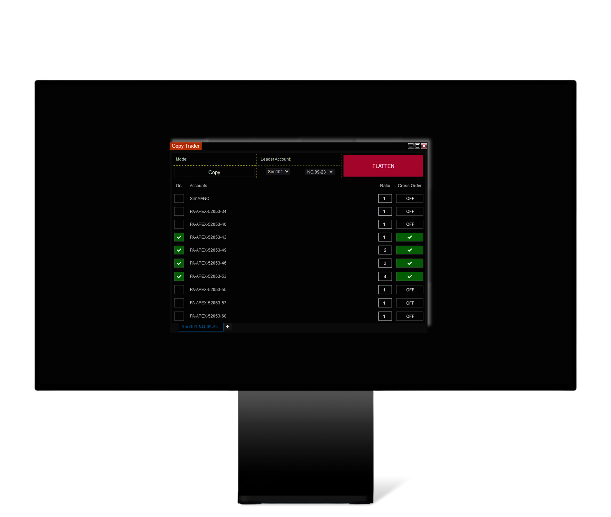 Target Algo's Copy Trader