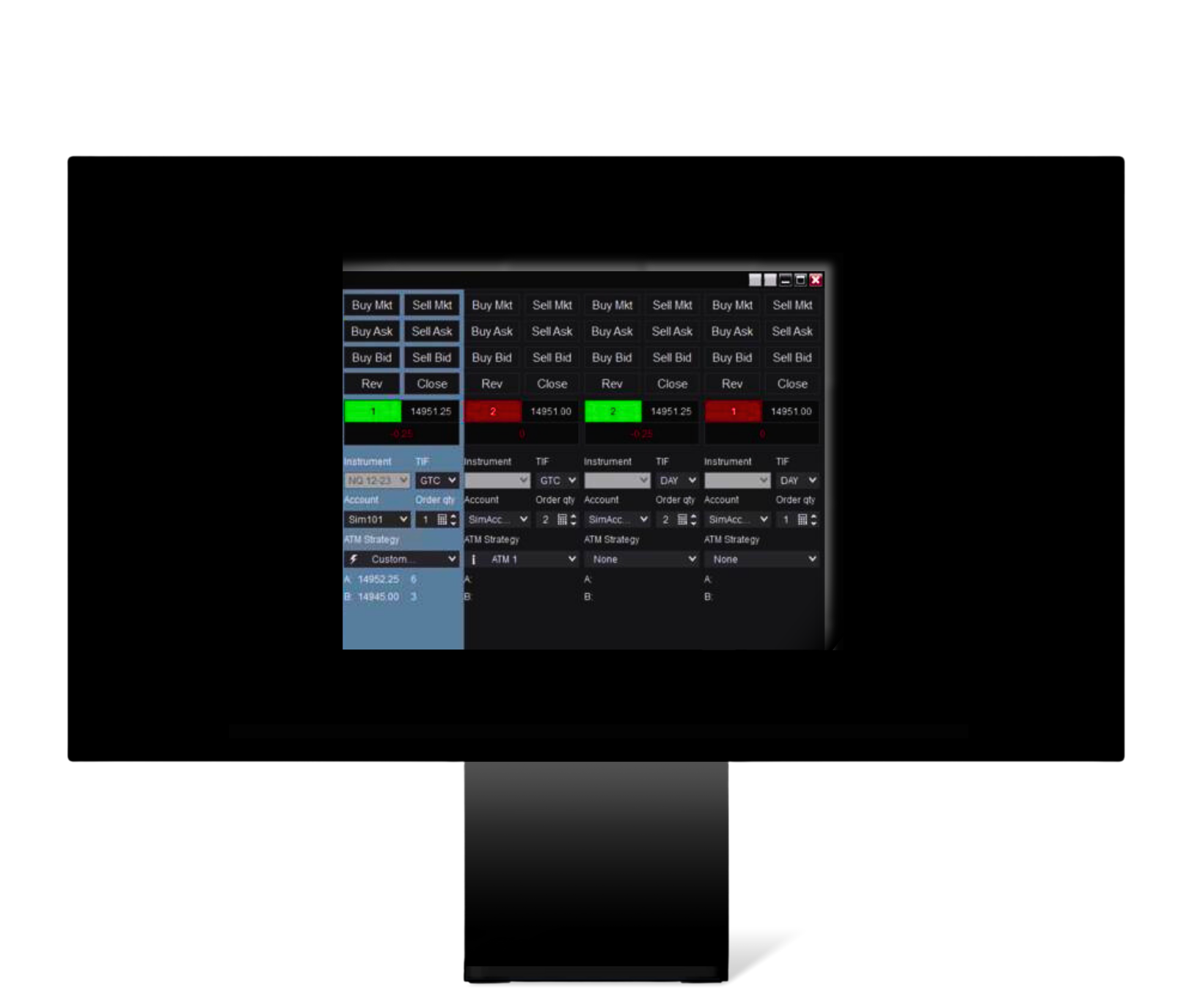 Target Algo's Multi Chart Trader